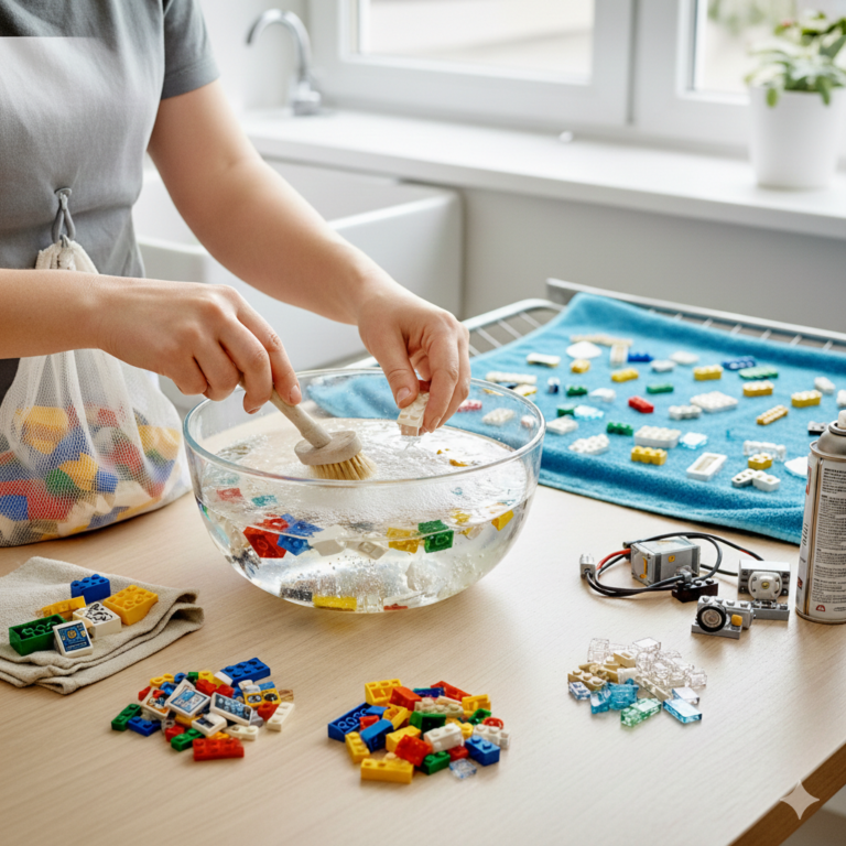 Jak bezpiecznie umyć klocki