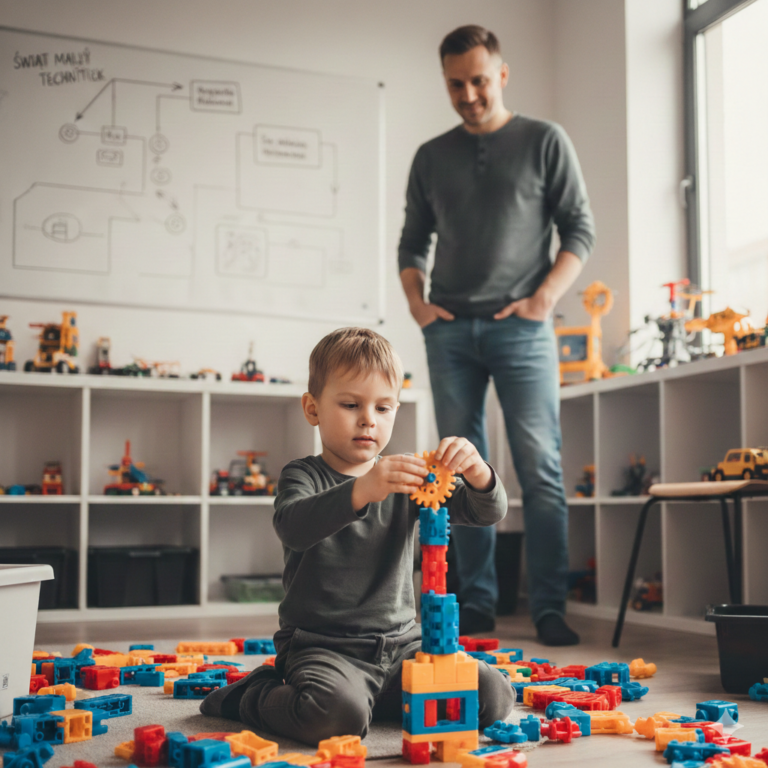 nauka samidzielności w budowaniu konstrukcji z klocków LEGO